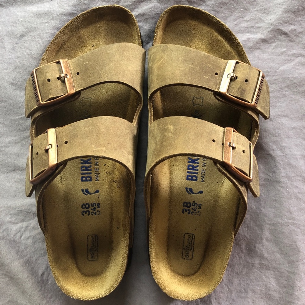 Birkenstock Oiled Leather Arizona EUC size 8 38